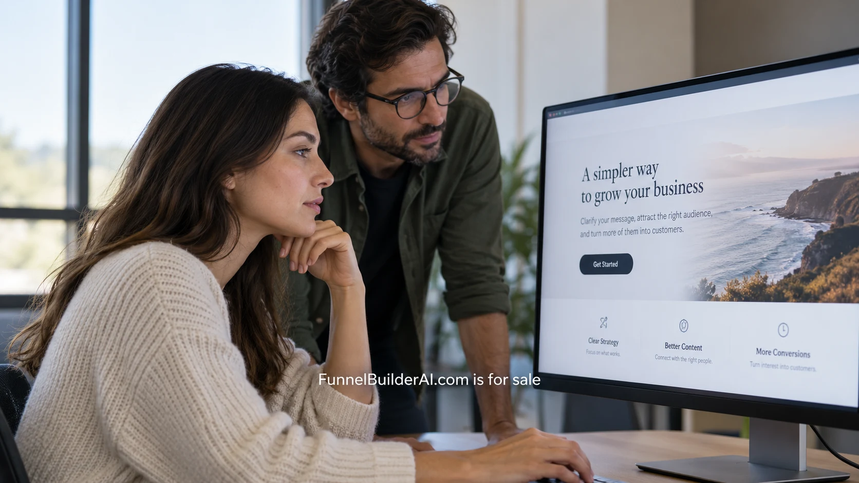 How to review AI-generated funnel copy illustrated in a realistic product planning scene